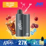JNR Aurora 27K 27000 Puffs 2+10ml Replaceable Pod Kit Refillable Original Disposable Vape