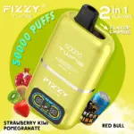 Fizzy Twins 50000 50k Puffs 2% 5% Nicotine Double Taste LCD Display Disposable Vape EU Warehouse