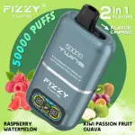Fizzy Twins 50000 50k Puffs 2% 5% Nicotine Double Taste LCD Display Disposable Vape EU Warehouse