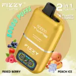 Fizzy Twins 50000 50k Puffs 2% 5% Nicotine Double Taste LCD Display Disposable Vape EU Warehouse