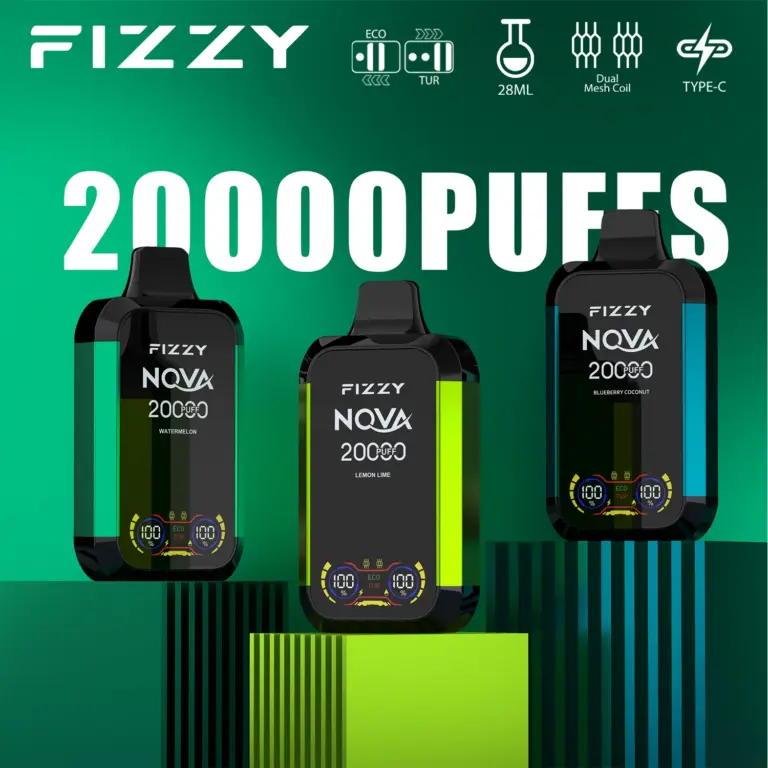 Fizzy Nova 20000 20K Puffs Original Edition Dual Mesh LCD Display Disposable Vape