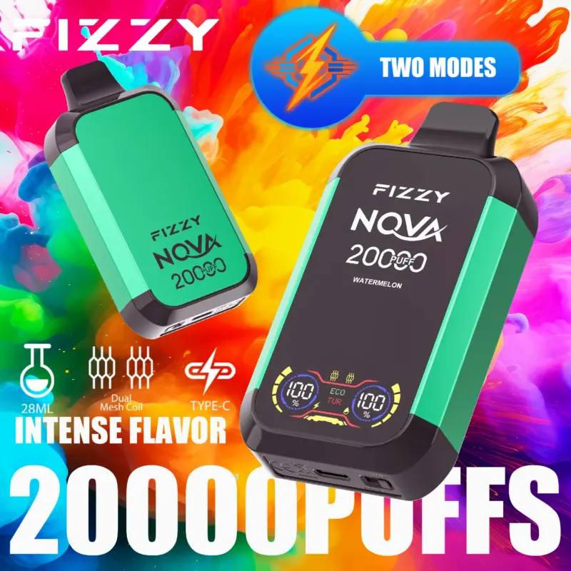 Fizzy Nova 20000 20K Puffs Original Edition Dual Mesh LCD Display Disposable Vape