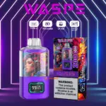 WASPE 20000 20K Puffs Dual Mesh Box 0% 2% 3% 5% Nicotine LCD Display Disposable Vape