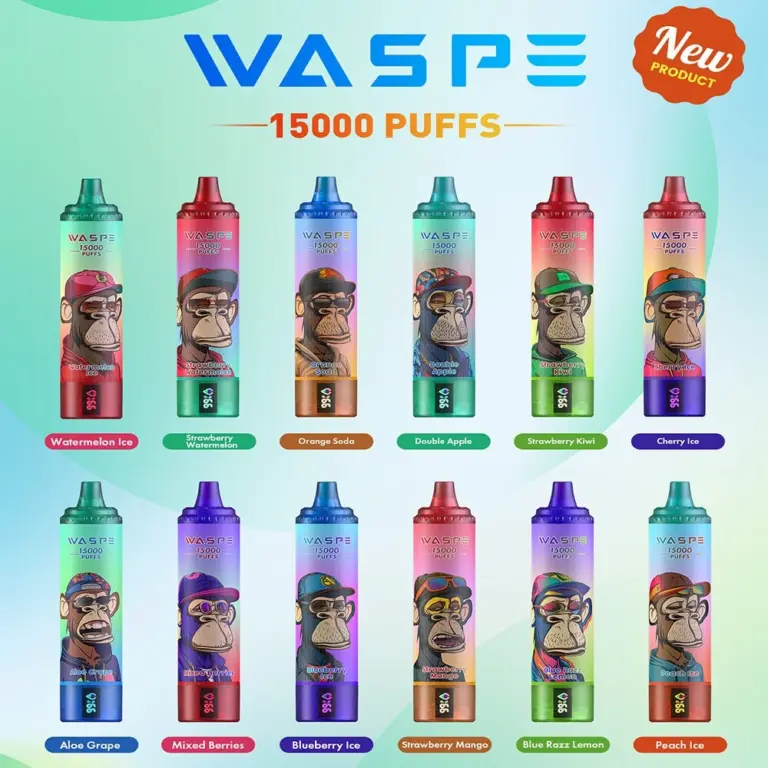 WASPE 15000 Puffs Original LED Display Edition Disposable Vape Pen