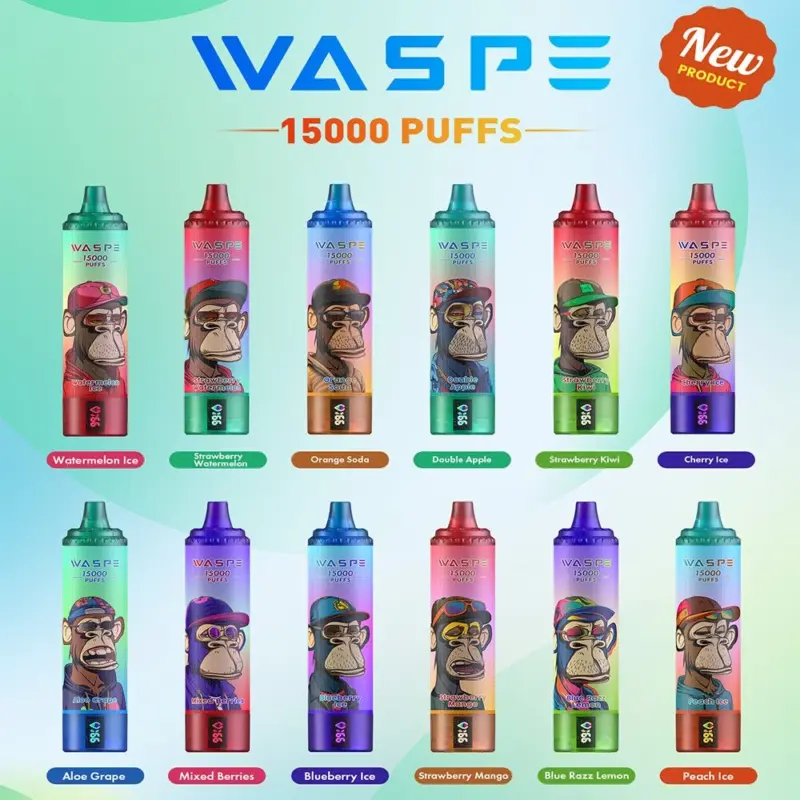 WASPE 15000 Puffs Original LED Display Edition Disposable Vape Pen