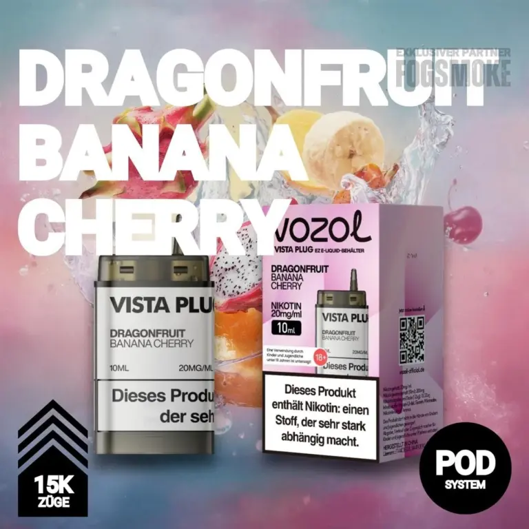 Vozol Vista Plug EZ | Pod | Dragonfruit Banana Cherry