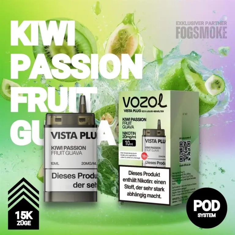Vozol Vista Plug EZ | Pod | Kiwi Passion Fruit Guava