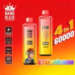 Bang Blaze 60000 60k Puffs 4 in 1 Flavors LED Display Disposable Vape EU Warehouse