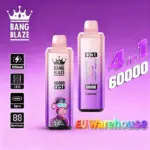 Bang Blaze 60000 60k Puffs 4 in 1 Flavors LED Display Disposable Vape EU Warehouse