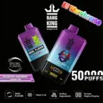 Bang King 50000 50k Puffs Dual Flavors LED Display Disposable Vape EU Warehouse