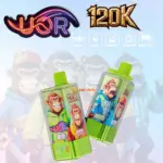 UOR 120000 120K Puffs 4 in 1 Flavors Newest Original Rechargeable LED Display Disposable Vape