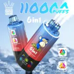 Bang Leader 110000 110K Puffs 6 in 1 Flavors Newest Original Rechargeable LED Display Disposable Vape