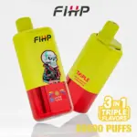 FIHP 60000 60k Puffs 3 in 1 Flavors Original Rechargeable LED Display Disposable Vape
