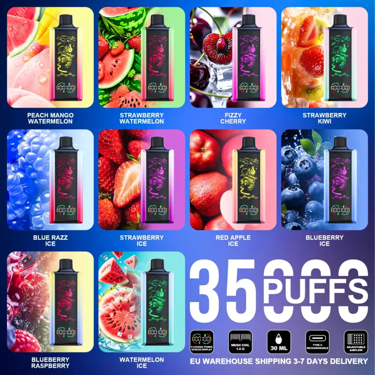 Stag Bar Pulse 35000 35K Puffs Full LED Display Disposable Vape EU Warehouse