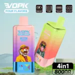 Vopk Four Flavors 80000 80K Puffs 4 in 1 Flavors Newest Original Rechargeable LCD Display Disposable Vape