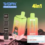 Vopk Four Flavors 80000 80K Puffs 4 in 1 Flavors Newest Original Rechargeable LCD Display Disposable Vape
