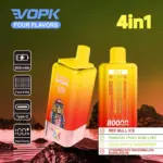 Vopk Four Flavors 80000 80K Puffs 4 in 1 Flavors Newest Original Rechargeable LCD Display Disposable Vape