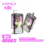 Airmez Fox 2 in 1 80000 80K Puffs Double Taste LED Display Disposable Vape EU Warehouse