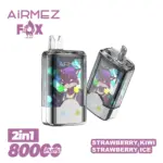 Airmez Fox 2 in 1 80000 80K Puffs Double Taste LED Display Disposable Vape EU Warehouse