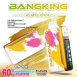 Bang King Ice Cool 60000 60K Puffs Original Adjustable Ice level LED Display Disposable Vape