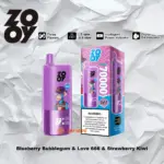 ZOOY Trlple 70000 70k Puffs 3 in 1 Flavors Newest Original Rechargeable LCD Display Disposable Vape