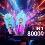 Bang DE 80000 80k Puffs 3 in 1 Flavors Newest Original Rechargeable LCD Display Disposable Vape