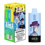 Bang King 85000 85k Puffs 3 in 1 Flavors Newest Original Rechargeable LCD Display Disposable Vape