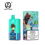 UZY Triple Flavor 60000 60K Puffs 3 in 1 Flavors Newest Original Rechargeable LED Display Disposable Vape
