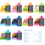 IQTE 45000 45k Puffs Advanced Fingerprint Touch Confrol LCD Display Disposable Vape