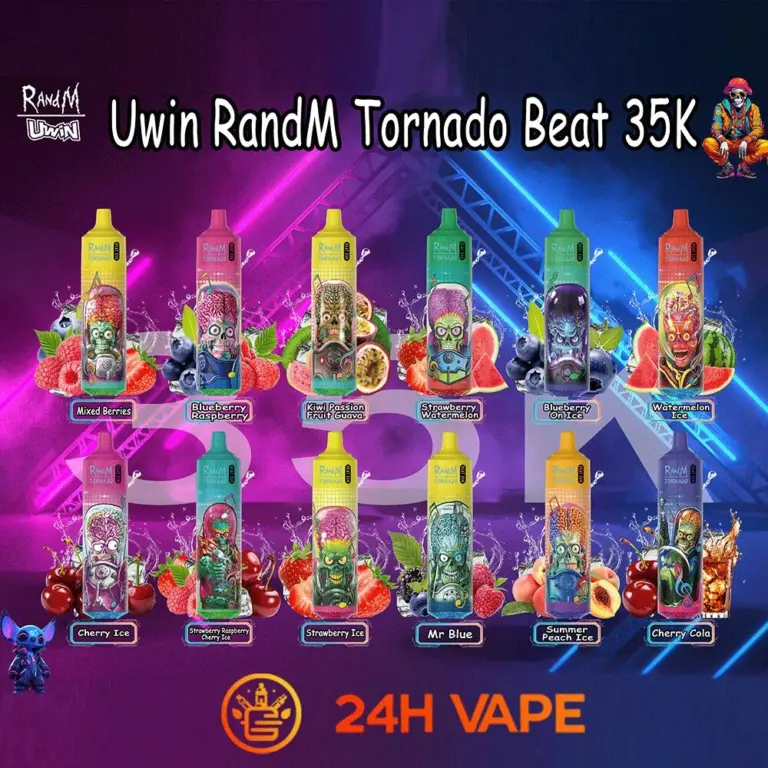 Uwin RandM Tornado 35000 35K Puffs Original Edition RGB Lights Disposable Vape Pen