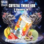 Uwin Twins Crystal 40000 40k Puffs Double Taste LED Display Disposable Vape