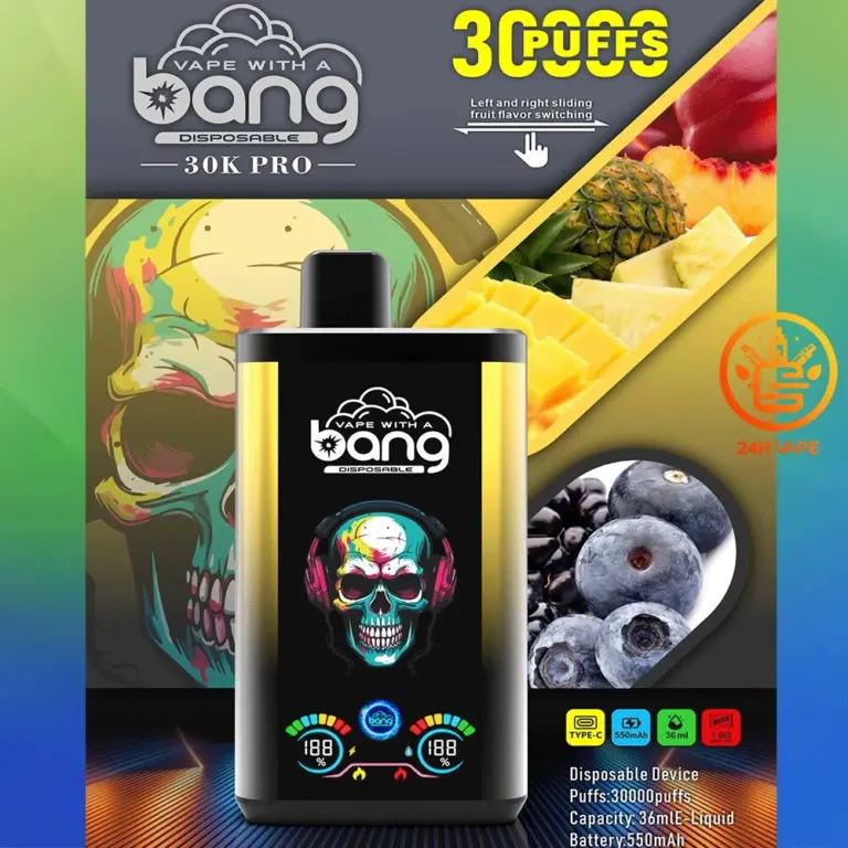 Bang 30K PRO 30000 Puffs Newest Dual Flavor LED Disposable Vape