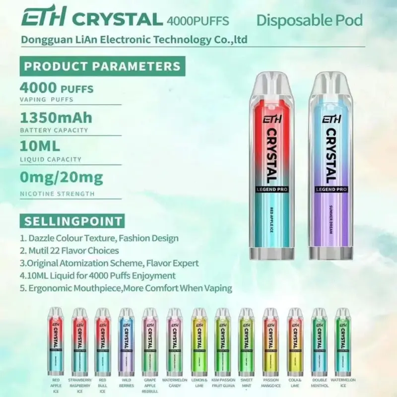 ETH Crystal 4000 Puffs Original 2% Nikotin Disposable Vape Pen
