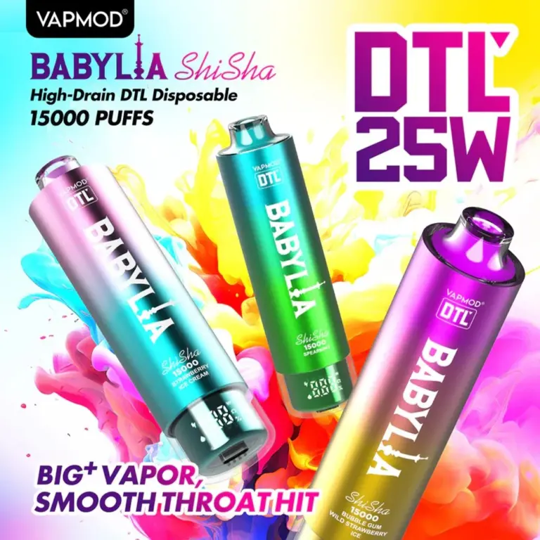 VAPMOD BABYLIA 15000 15K Puffs Original Edition DTL Disposable Vape Pen