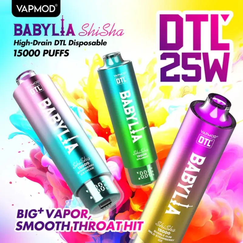 VAPMOD BABYLIA 15000 15K Puffs Original Edition DTL Disposable Vape Pen