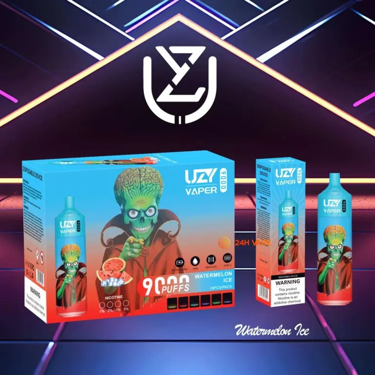 UZY Vaper 9000 Puffs 0% 2% 3% 5% Nicotine Disposable Vape Pen