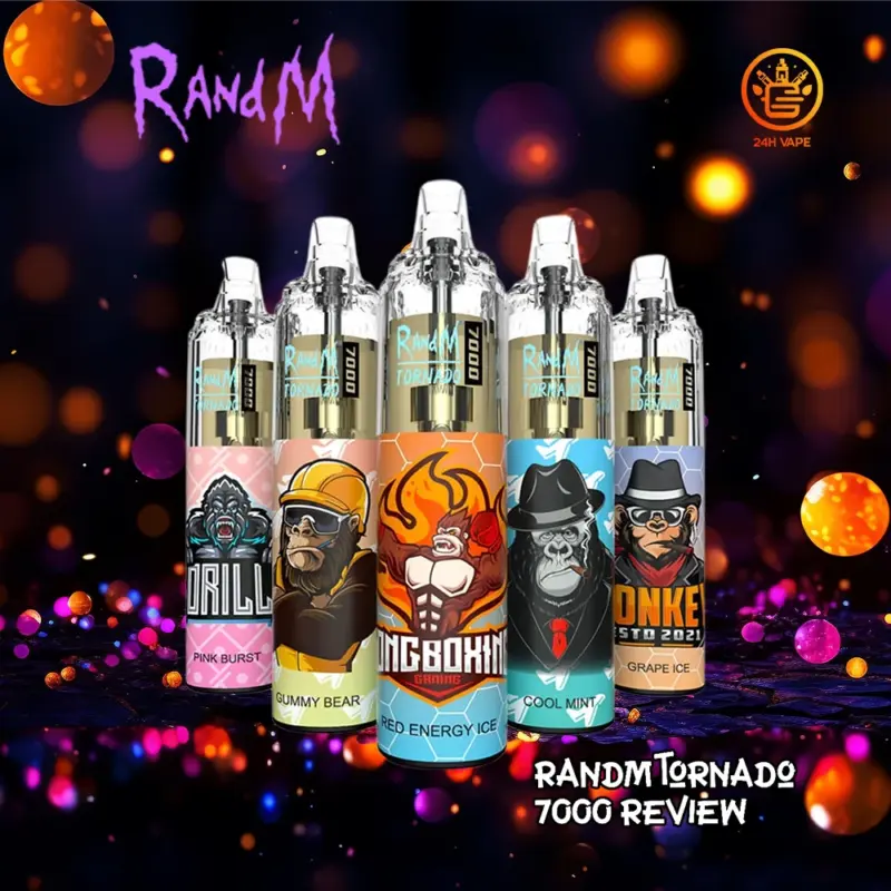 RandM Tornado 7000 7K Puffs Strength 2% 5% Disposable Fumot Vape