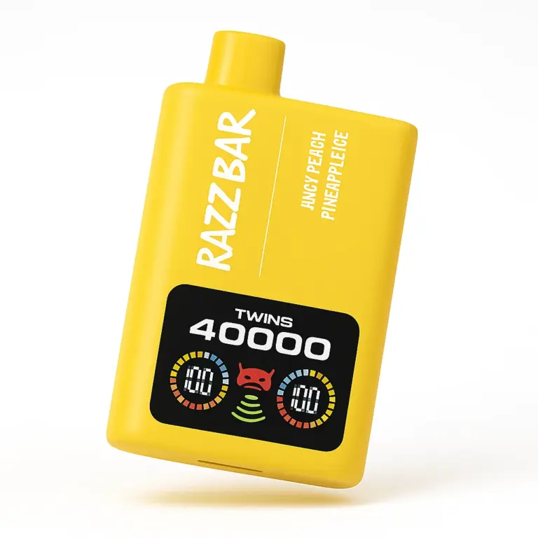 Razz bar 40K – Juicy Peach ice / pineapple ice