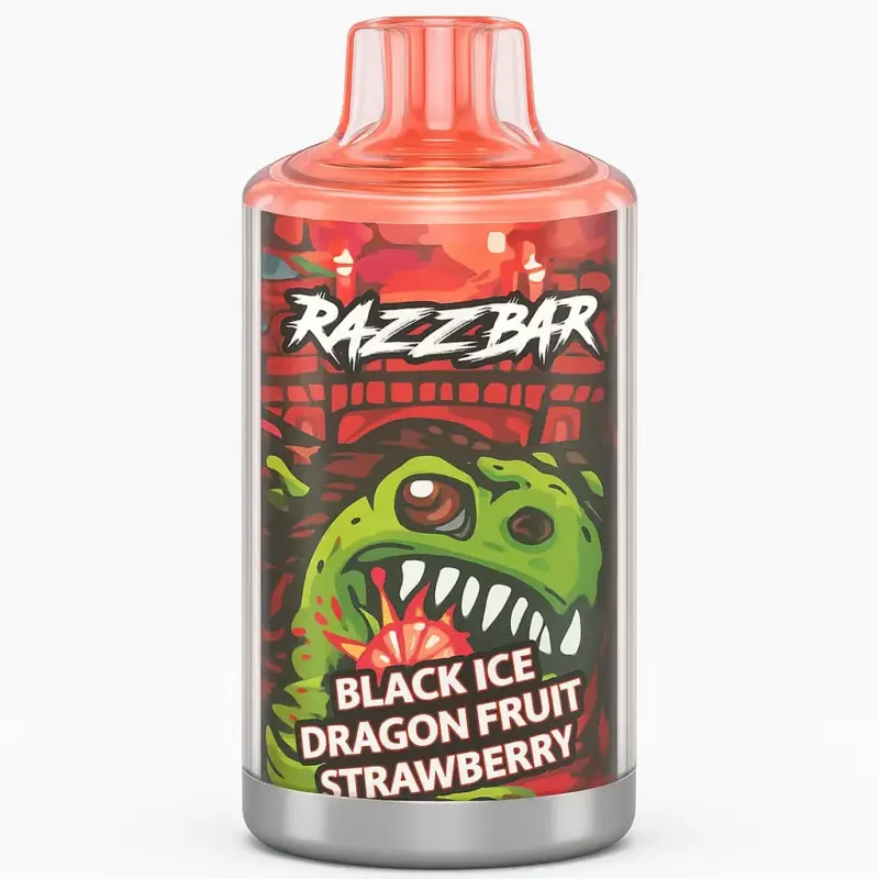 Razz bar 60K – Black ice Dragon Fruit Strawberry