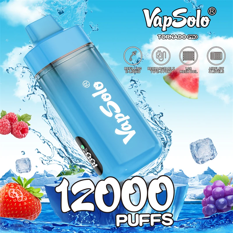 vapsolo TORNADO PRO 12k Disposable Vape
